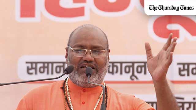 Yati Narsinghanand Saraswati is a fringe priest turned serial hate preacher, using the authority of saffron robes to mainstream openly eliminationist rhetoric against Muslims. — FILE