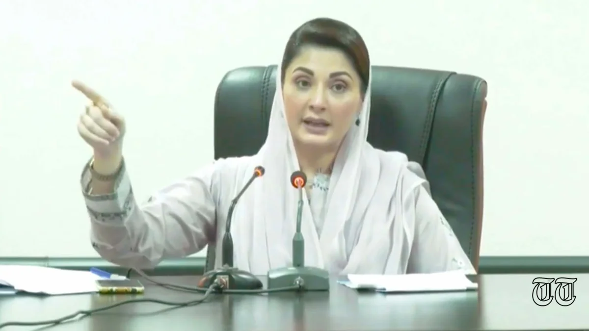 A file photo of PML(N) vice president Maryam Nawaz is shown.
