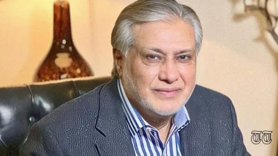 A file photo shows former Minister for Finance Mohammad Ishaq Dar.