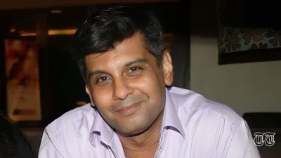 A file photo is shown of slain Pakistani journalist Arshad Sharif.