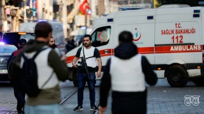 A file photo shows the aftermath of a bomb blast at Istanbul.