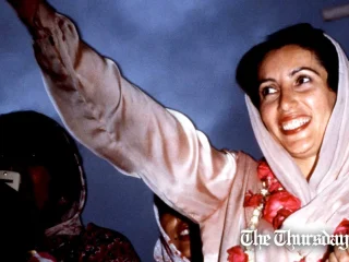 Former prime minister Benazir Bhutto is released from jail by General Zia-ul-Haq to fanfare from the Pakistan People's Party on September 9, 1986. — GAMMA-RAPHO/THE THURSDAY TIMES