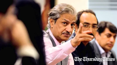A file photo is shown of senior journalist Absar Alam. — FILE/THE THURSDAY TIMES