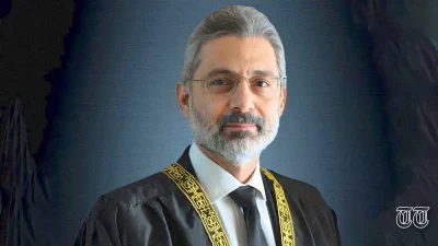 A file photo is shown of Supreme Court Justice Qazi Faez Isa. — FILE/THE THURSDAY TIMES
