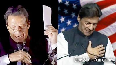 A combined file photo is shown of former Pakistani prime minister and incumbent PTI chairman Imran Khan. — FILE/THE THURSDAY TIMES