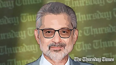 An illustration is shown of Chief Justice Qazi Faez Isa. — FILE/THE THURSDAY TIMES