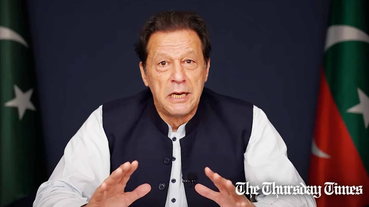 A file photo is shown of PTI chairman Imran Khan. — FILE/THE THURSDAY TIMES