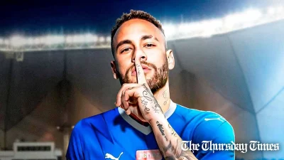 Neymar da Silva Santos Júnior is shown sporting an Al-Hilal jersey. — FILE/FABRIZIO ROMANO