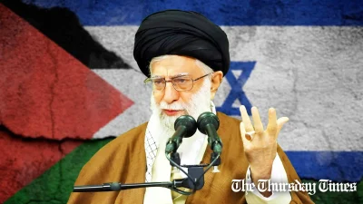 A file photo is shown of Iranian leader Ayatollah Ali Khameini at Tehran in 2017. —FILE/IRANIAN LEADER'S PRESS OFFICE/THE THURSDAY TIMES
