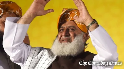 A file photo is shown of JUI(F) chief Maulana Fazl-ur-Rehman at Karachi on July 16, 2018. — ASIF HASSAN/AFP