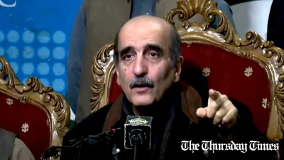 A file photo is shown of founding member PTI Akbar S Babar. — FILE/THE THURSDAY TIMES