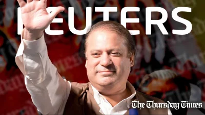 A file photo is shown of former Pakistani prime minister and PML(N) supremo Nawaz Sharif at Islamabad on May 5, 2013. — FILE/THE THURSDAY TIMES