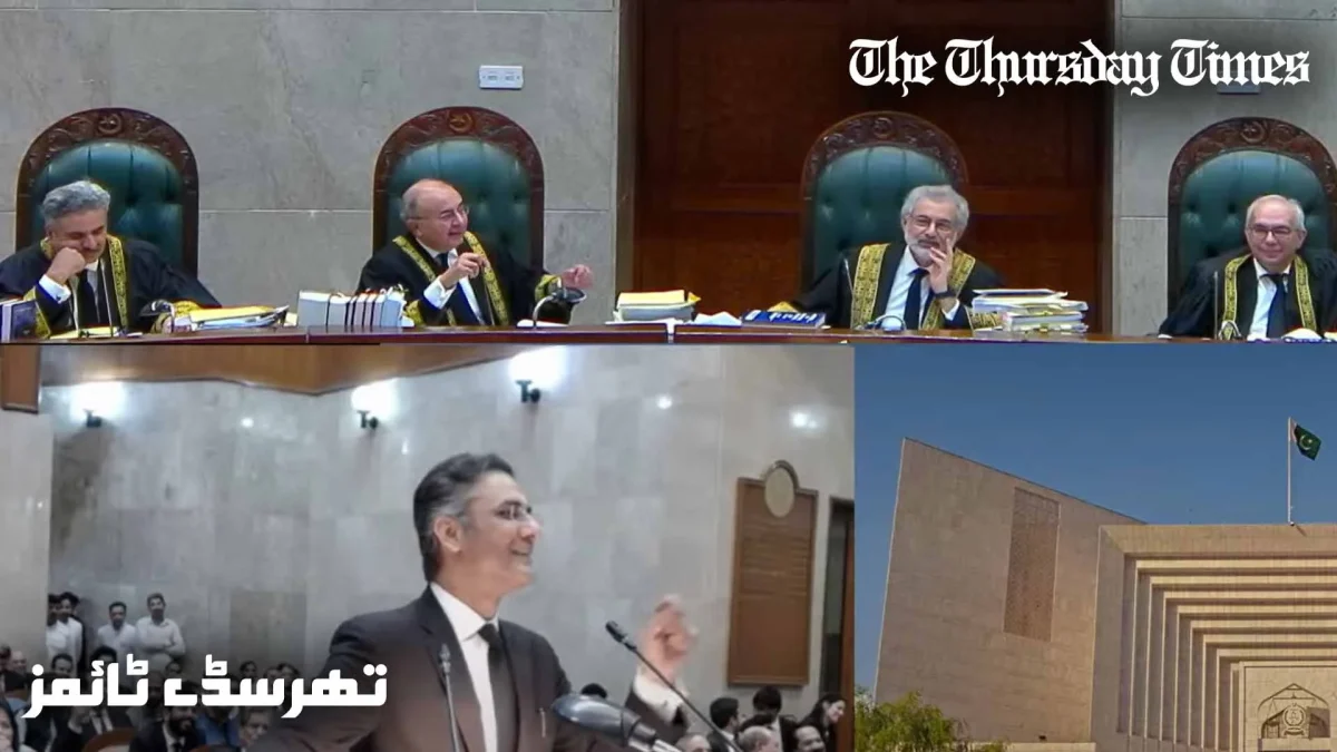 A file photo is shown of Supreme Court of Pakistan proceedings during PTI/Sunni Ittehad Council reserved seat case. — FILE/THE THURSDAY TIMES