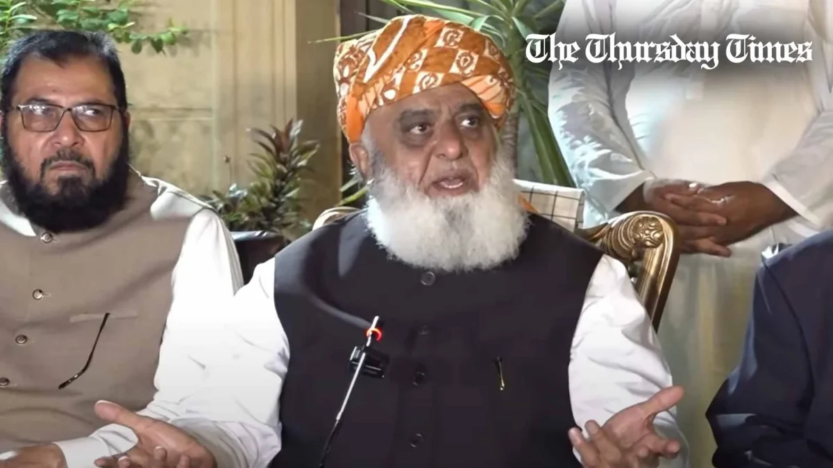 A file photo is shown of JUI chief Maulana Fazal-ur-Rehman. — FILE/THE THURSDAY TIMES