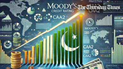 An illustration is shown of a bull run on Pakistani stocks. — FILE/THE THURSDAY TIMES