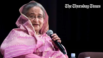 A file photo is shown of former Bengali prime minister Sheikh Hasina. — FILE/THE THURSDAY TIMES