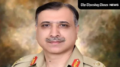A file photo is shown of newly-incumbent DG ISI General Muhammad Asim. — FILE/THE THURSDAY TIMES