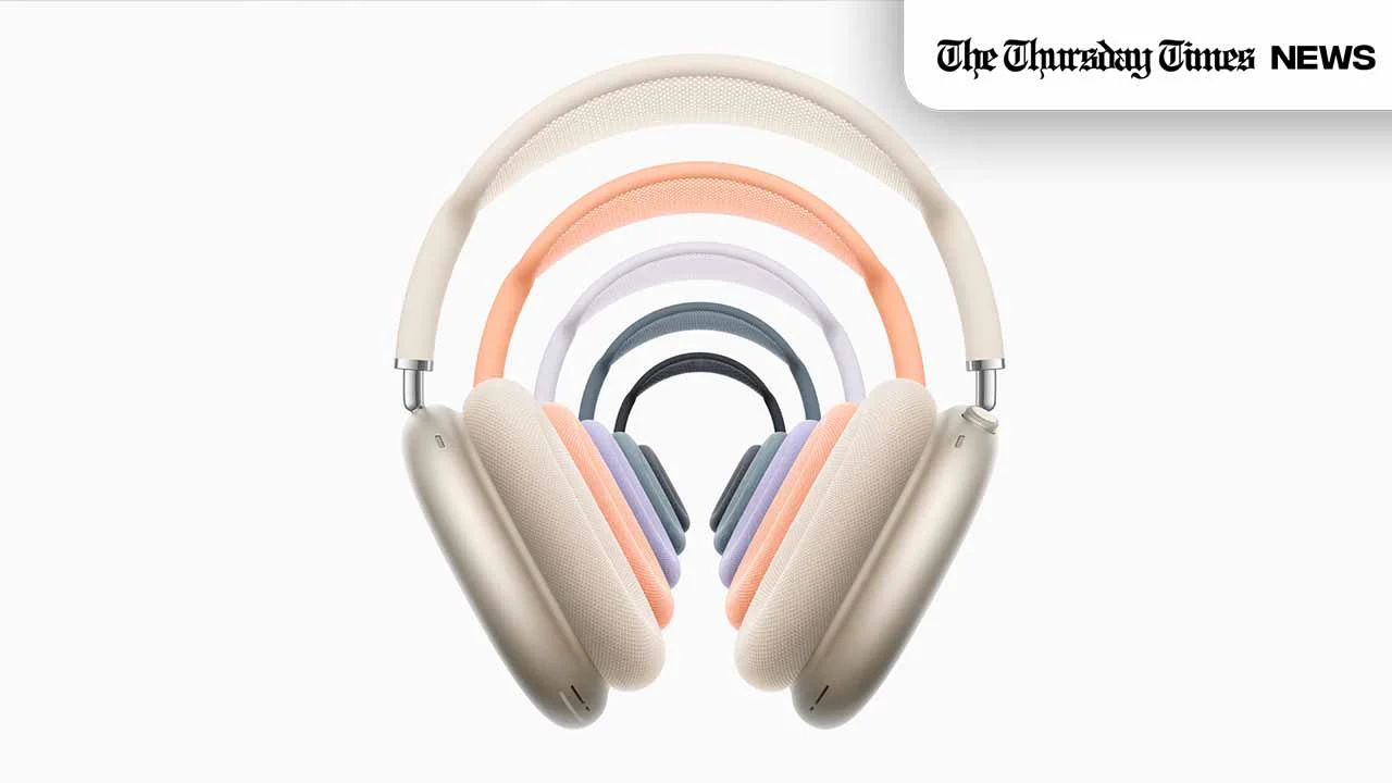 Apple's AirPod Max headphones in select new colourways. — APPLE