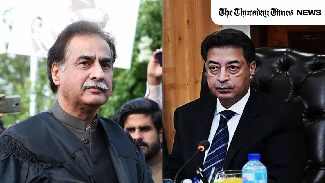This combo file photo shows Speaker of the National Assembly Sardar Ayaz Sadiq (left) and Chief Election Commissioner Sikandar Sultan Raja. — FILE/THE THURSDAY TIMES VIA ANADOLU