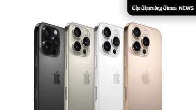 Apple's new lineup of iPhone 16 Pro and iPhone 16 Pro Max models. — APPLE