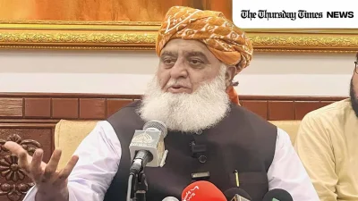 A file photo is shown of JUI chief Maulana Fazal-ur-Rehman. — FILE/THE THURSDAY TIMES