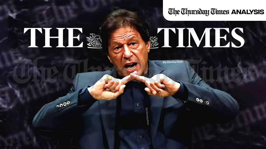 A file photo is shown of incarcerated former Pakistani prime minister Imran Khan. — THE THURSDAY TIMES VIA AP