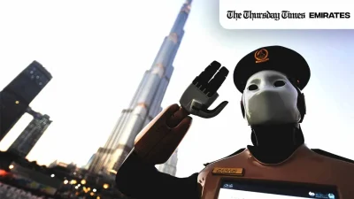 Dubai is transforming industries with AI, from autonomous taxis and biometric gates to robotic police and smart healthcare systems. — GIUSEPPE CACACE/AFP