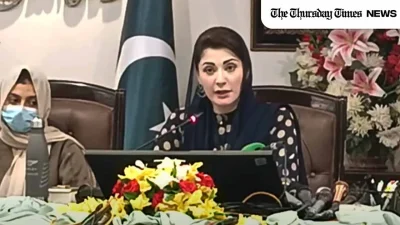 A file photo is shown of incumbent Chief Minister for the Punjab, Maryam Nawaz, addressing a press conference in Lahore on October 16, 2024. — FILE/THE THURSDAY TIMES