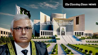 A combined file photo is shown of the Supreme Court of Pakistan and the newly-appointed head of the judicial commission, Justice Aminuddin Khan. — FILE/THE THURSDAY TIMES
