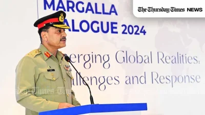 A file photo is shown of the Chief of Army Staff, General Hafiz Syed Asim Munir Ahmed Shah, NI HI. — FILE