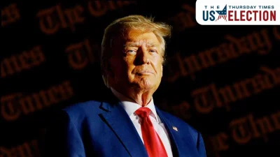 A montage is shown of former U.S. president, Donald J. Trump. — Jeff Swensen/Getty Images | MONTAGE/THE THURSDAY TIMES