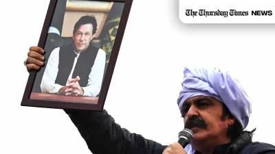 A file photo is shown of chief minister for Khyber Pakhtunkhwa, Ali Amin Gandapur, at Peshawar on February 17, 2024. — ABDUL MAJEED/AFP via Getty Images