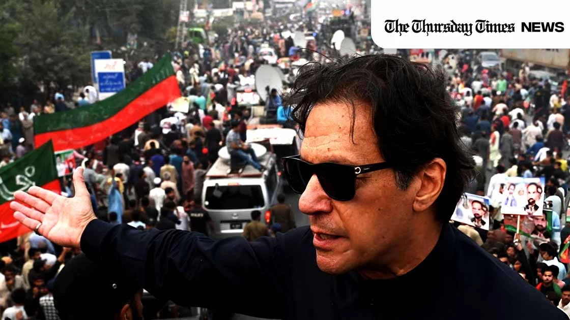 The incarcerated former Pakistani prime minister Imran Khan is shown at Gujranwala on November 1, 2022. — ARIF ALI/AFP via Getty Images