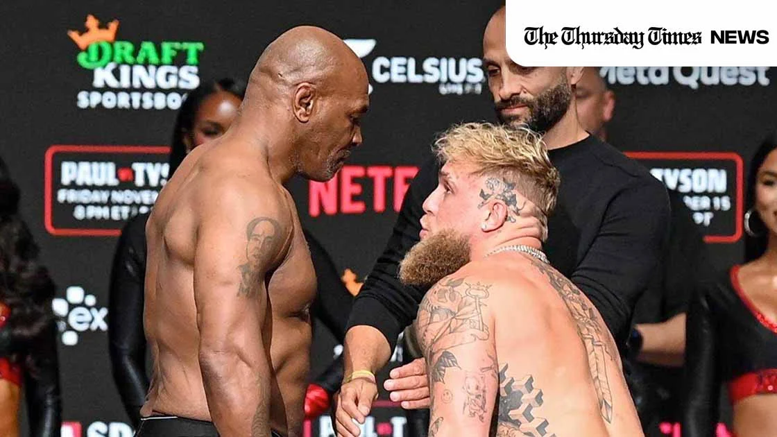 Boxing’s past and future collide as Tyson faces Paul in Netflix’s live debut. — Stephen McCarthy/Sportsfile via Getty Images