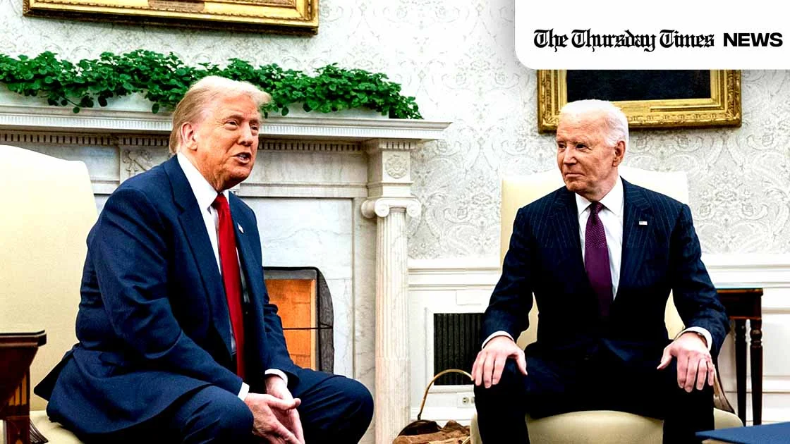 Biden and Trump hold historic Oval Office meeting, signalling new chapter in US politics. — Al Drago/Bloomberg via Getty Images