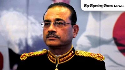 A file photo is shown of the Chief of Army Staff, General Syed Asim Munir Ahmed Shah, NI HI. — AP