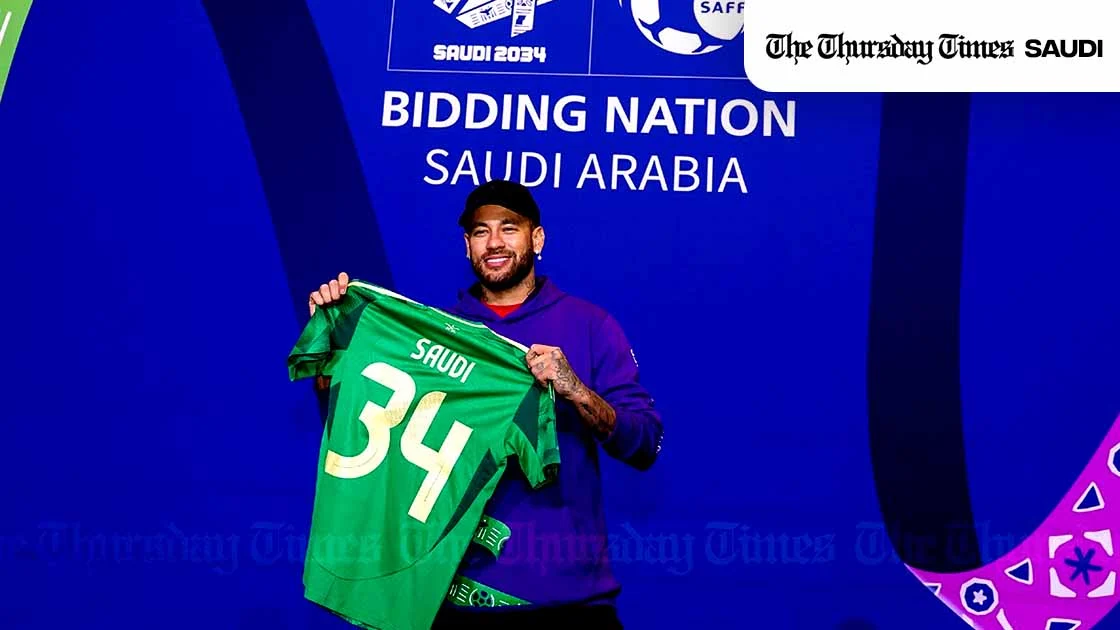 Neymar backs Saudi’s ambitious 2034 FIFA World Cup plans, pointing to its bold vision and youth-focused development. — FILE
