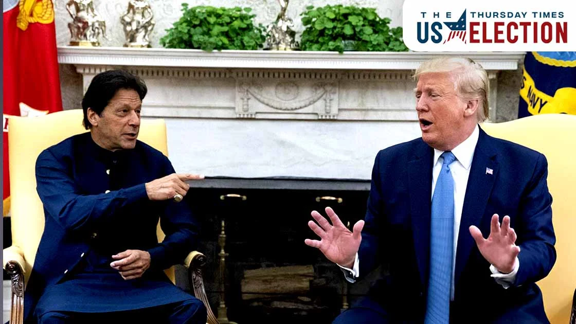 Trump’s re-election fuels Khan supporters’ hope for freedom. — Michael Reynolds/Pool via Bloomberg
