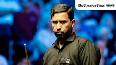 Asif’s third world title win solidifies Pakistan’s snooker legacy on the global stage. — VCG VIA GETTY IMAGES