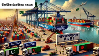Bangladesh and Pakistan create direct shipping routes from Karachi to Chittagong. — ORIGINAL/THE THURSDAY TIMES