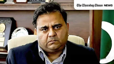 A file photo is shown of former information minister Fawad Chaudhry. — FILE/THE THURSDAY TIMES