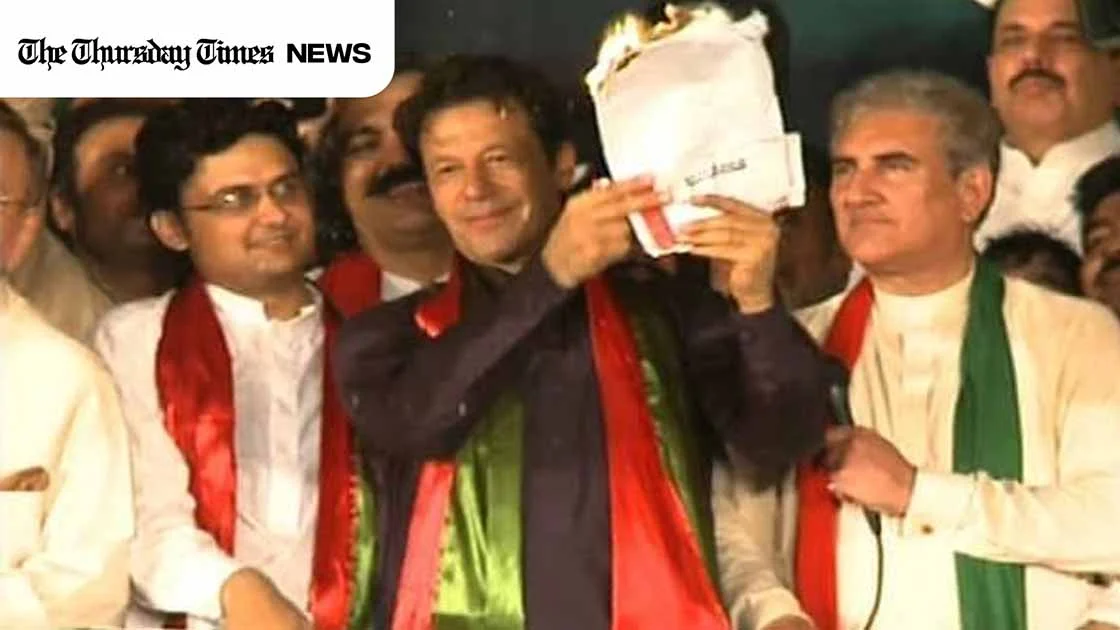 A file photo is shown of the incarcerated PTI founder, Imran Khan. — FILE/THE THURSDAY TIMES