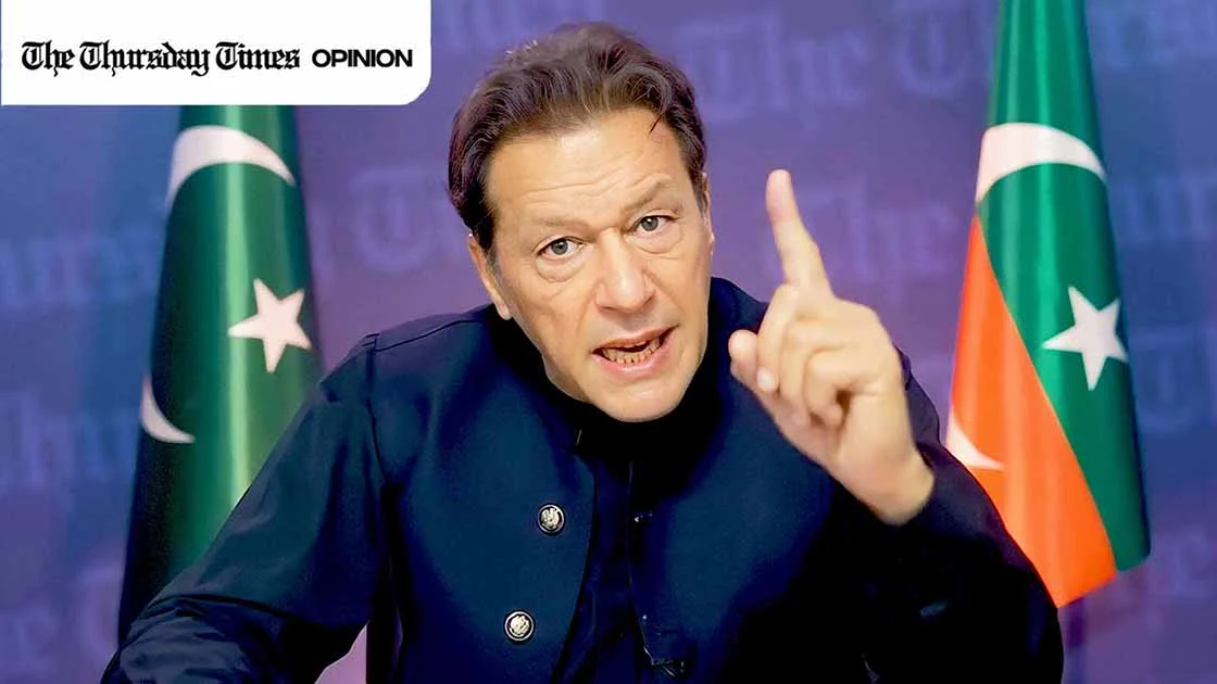 A file photo is shown of former prime minister and PTI founder Imran Khan. — FILE/THE THURSDAY TIMES