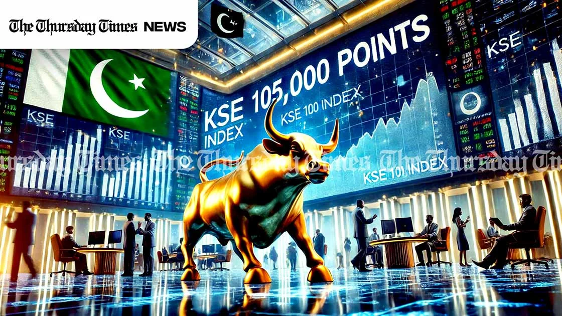 An illustration is shown of the PSX experiencing a bull run. — ORIGINAL/THE THURSDAY TIMES