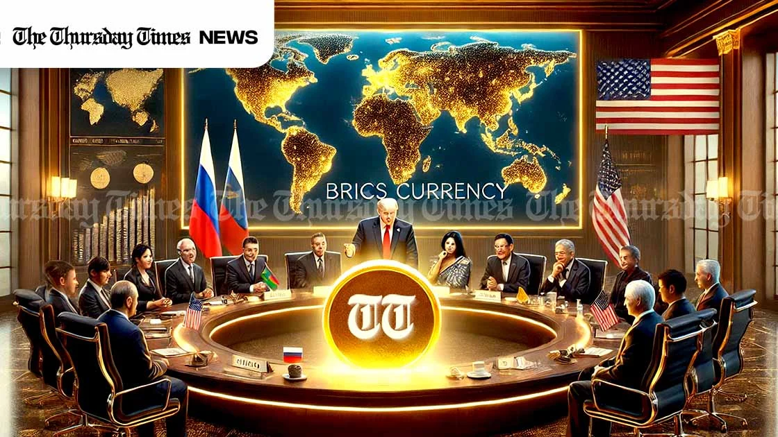 An illustration is shown of a BRICS meeting. — ORIGINAL/THE THURSDAY TIMES