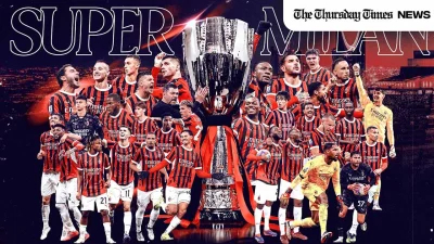 AC Milan secures Super Cup victory after thirteen years. — AC Milan/X