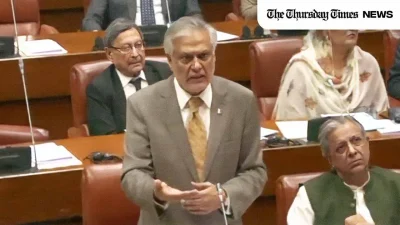 A file photo is shown of Pakistan's deputy prime minister/foreign minister Ishaq Dar. — FILE/THE THURSDAY TIMES