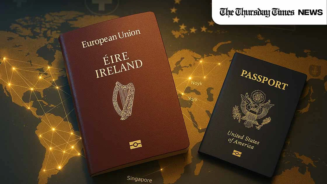 Ireland claims the top passport globally, driven by unmatched visa-free travel and beneficial tax policies. — ORIGINAL/THE THURSDAY TIMES