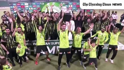 Lahore qalandars seal third psl title in last-over thriller against Quetta. — FILE/THE THURSDAY TIMES