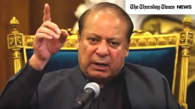 A file photo is shown of PML(N) president & ex prime minister Nawaz Sharif. — FILE/THE THURSDAY TIMES